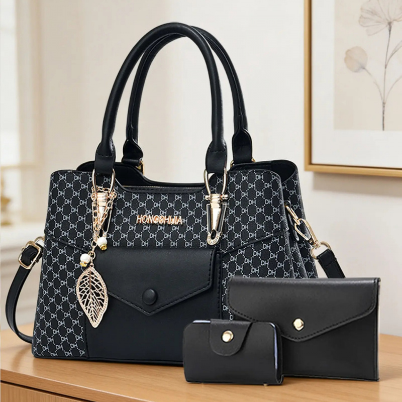 Luxury Bags With Zipper - high-end textured large-capacity commuter tote bags,