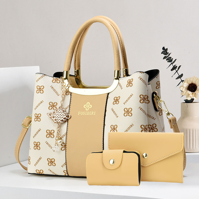 Luxury Bags With Zipper - Light Luxury High-End Printed Handbags for