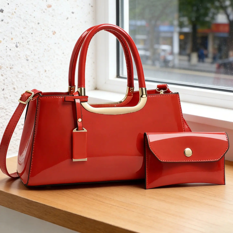 Luxury Bags With Zipper - Women's Handbag Set, Light Luxury PU