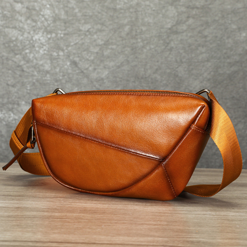 Saddle Bag Distressed - Vintage distressed genuine leather men's chest