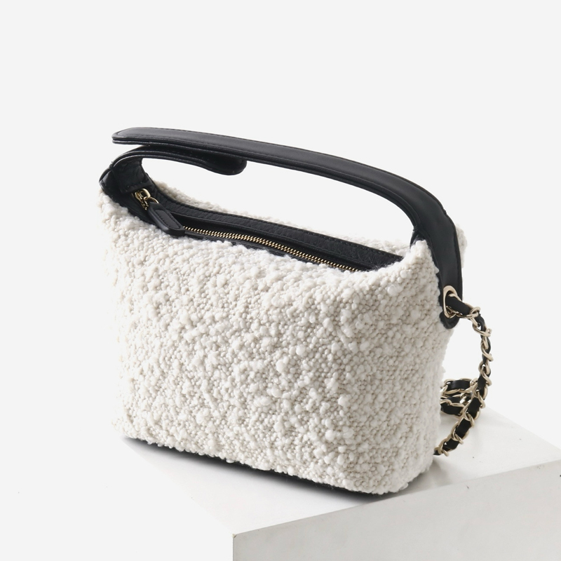 Luxury Bags With Zipper - Leather Classic Mini Hobos Bags For