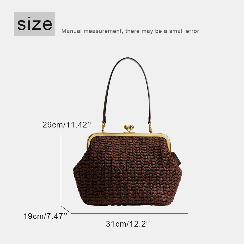 Hand-Woven Kisslock Frame Shou - Luxury Bags Vintage 评论和价格