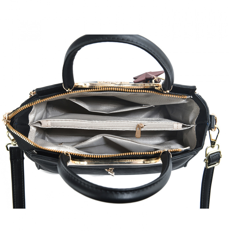 Stylish women's handbag, solid - Luxury Bags With Zipper 评论和价格