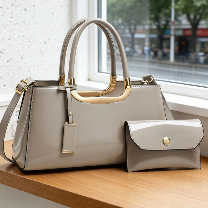 Women's Handbag Set, Light Lux - Luxury Bags With Zipper 评论和价格