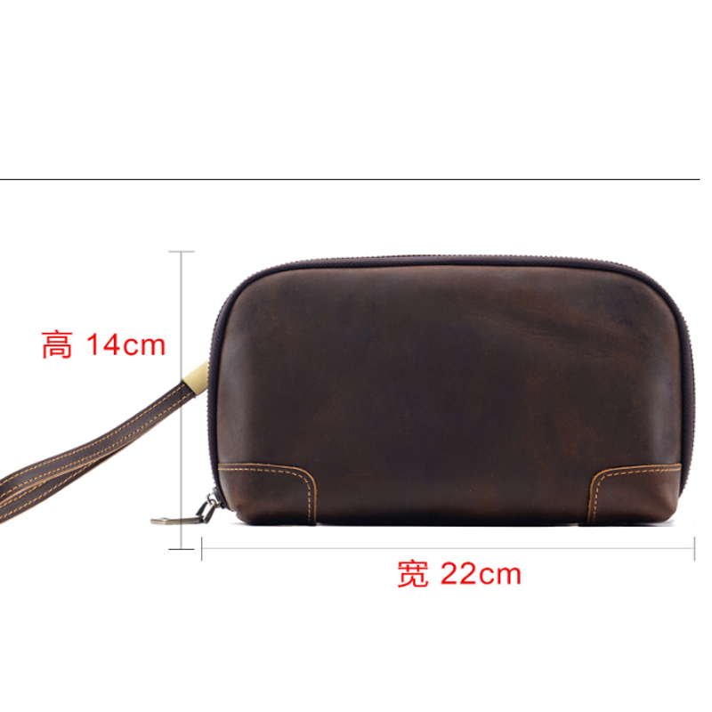 Vintage 100% Genuine Leather Z - Wristlet Wallet Zipper 评论和价格