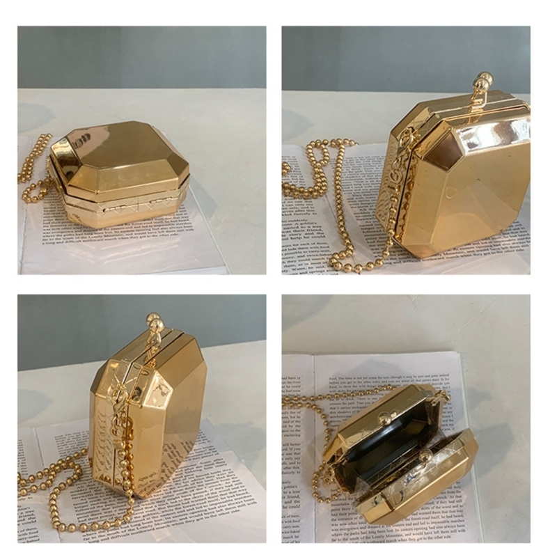 Mini Luxury Gold Party Evening - Luxury Bags With Zipper 评论和价格