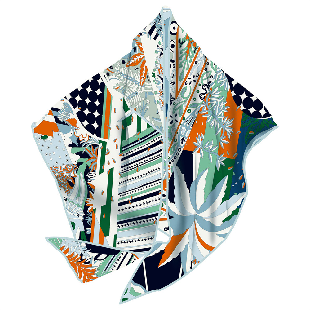 Vintage Women Silk Scarf Trian - Luxury Bags Vintage 评论和价格