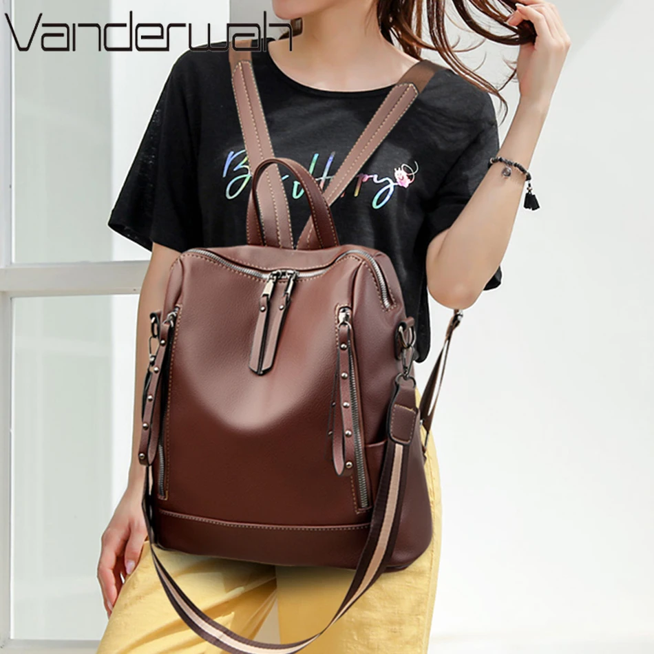 Brand Luxury Backpacks Soft Le - Luxury Bags With Zipper 评论和价格