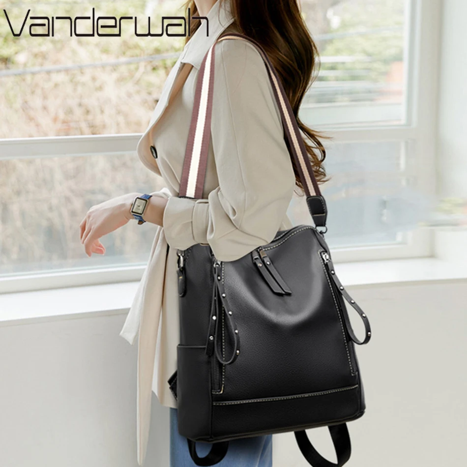 Brand Luxury Backpacks Soft Le - Luxury Bags With Zipper 评论和价格