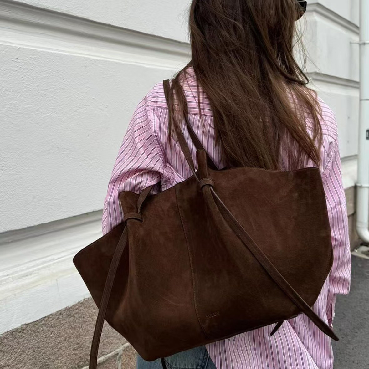 Faux Suede Tote Bags For Women - Luxury Bags Vintage 评论和价格