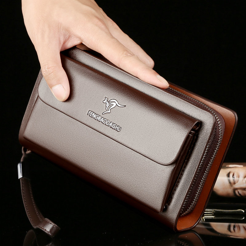 Fashion Men's Wallets Brand La - Wristlet Wallet Zipper 评论和价格
