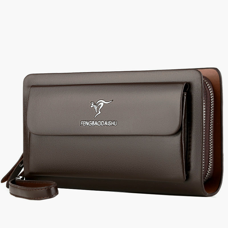 Fashion Men's Wallets Brand La - Wristlet Wallet Zipper 评论和价格
